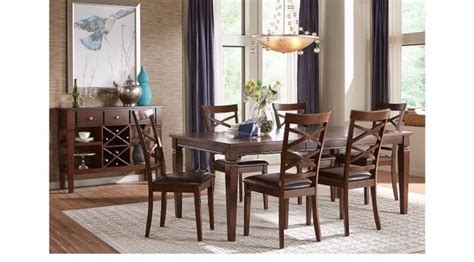 Riverdale Cherry 5 Pc Rectangle Dining Room With X Back Chairs