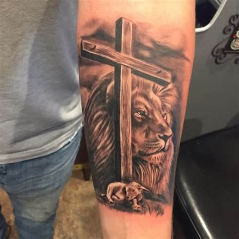 32 Religious Lion Tattoos Designs For Guys