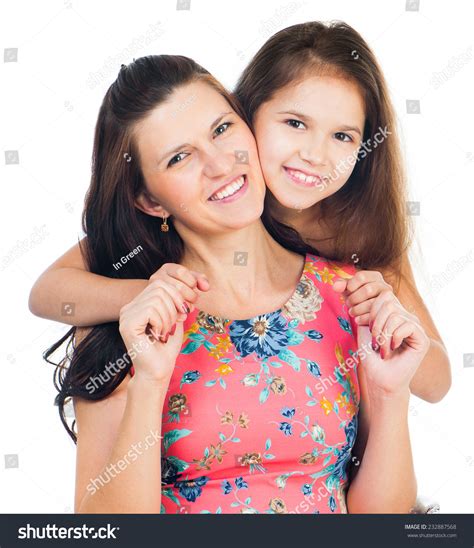Cute Little Girl Hugging Her Mother Stock Photo 232887568 Shutterstock