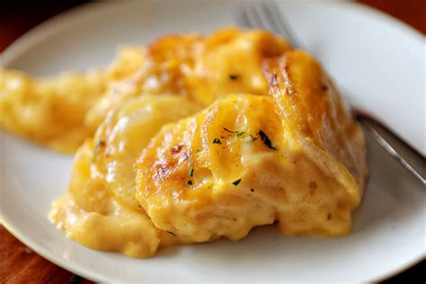 It's an easy recipe to put together and makes a great dish to bring at a potluck or as a side dish. Cheesy Scalloped Potatoes Recipe | I Am Baker