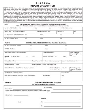 Tennessee child support frequently asked questions what do all the terms in the tennessee child support worksheet mean? Alabama adoption report 2009-2019 form - Fill Out and Sign ...