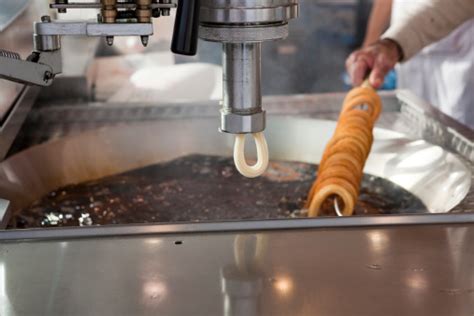 Churros Being Made At A Mexican Carnival Mexico City Stock Photo