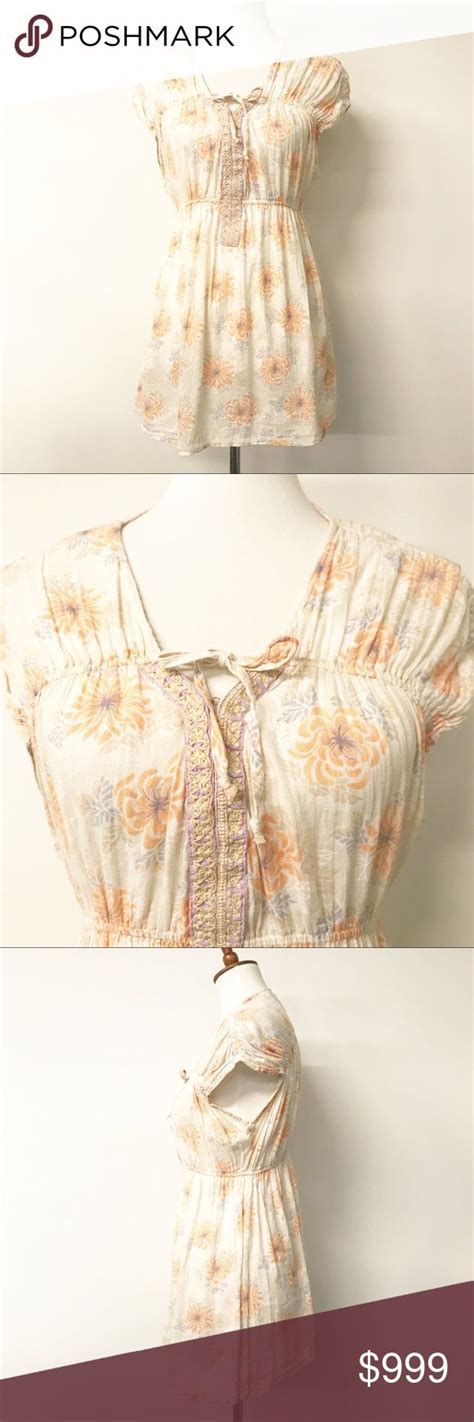 Free People Babydoll Floral Tunic Floral Tunic Free People Tunic Tops