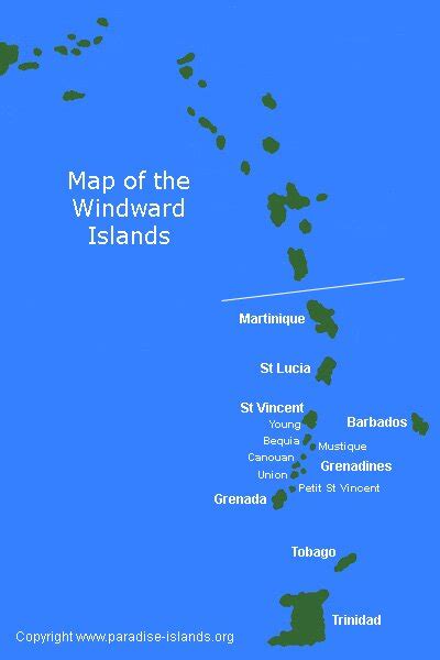 Maps Of Windward Islands