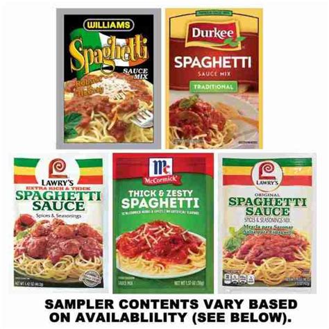 Williams Spaghetti Sauce Mix Food E Concepts