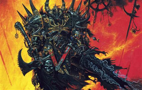 Wallpaper Sword Armor Chaos Warrior Axe Fantasy Warhammer