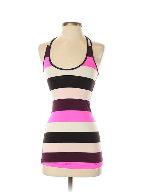 Lululemon Athletica Stripes Pink Active Tank Size 2 72 Off Thredup