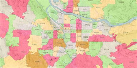 Portland Or Zip Code Map Free United States Map