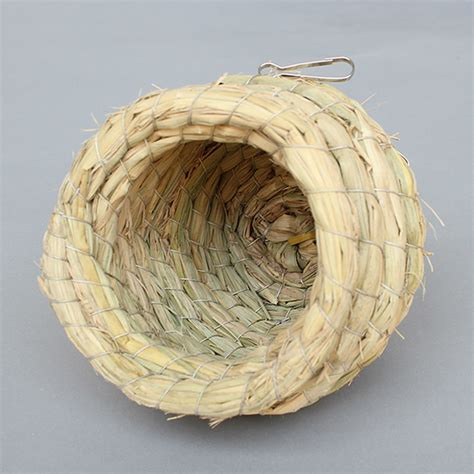 Handmade Straw Natural Bird Nest Pigeon 12cm Bird House Parrot Nest