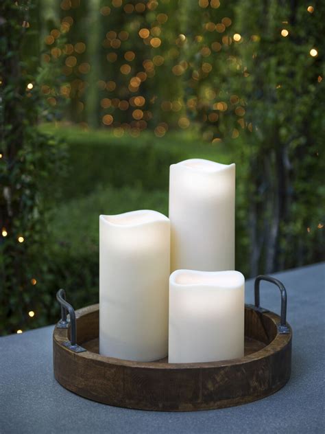Led Candles Flamless Led Candles With Timer Outdoor Candles