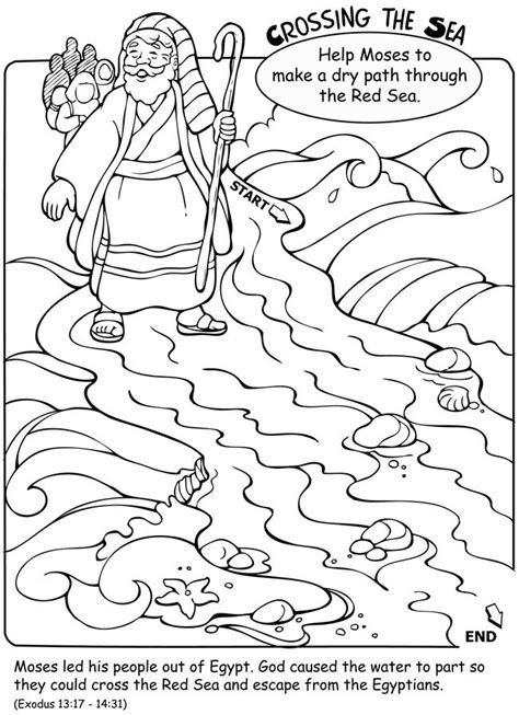 Moses Parting The Red Sea Printable