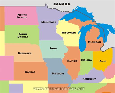 Midwestern United States Middle West Us Midwest Us