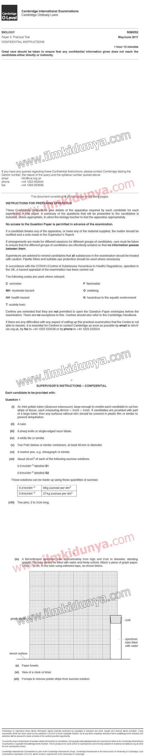 Use these past exams to get a better understanding of the types of tasks you will be asked to respond to during your exam sitting. Past Paper 2017 CIE Cambridge International Examinations O ...