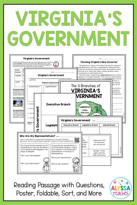 Virginias Government Vs10a Virginia Studies Reading Passages
