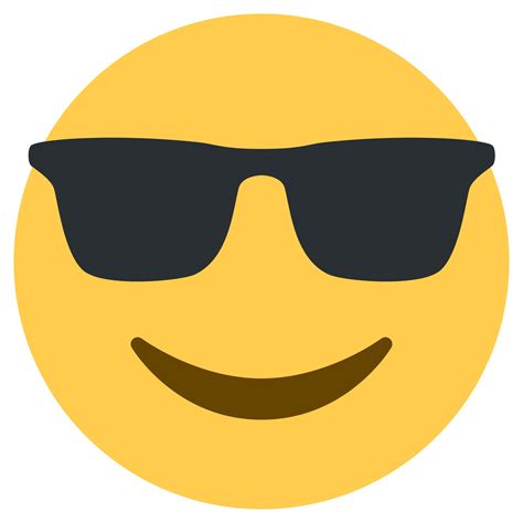 This pleading emoji has furrowed eyebrows, a small frown, and large, puppy dog eyes, as if begging or pleading. Sunglasses Emoji PNG Transparent Background | PNG Mart