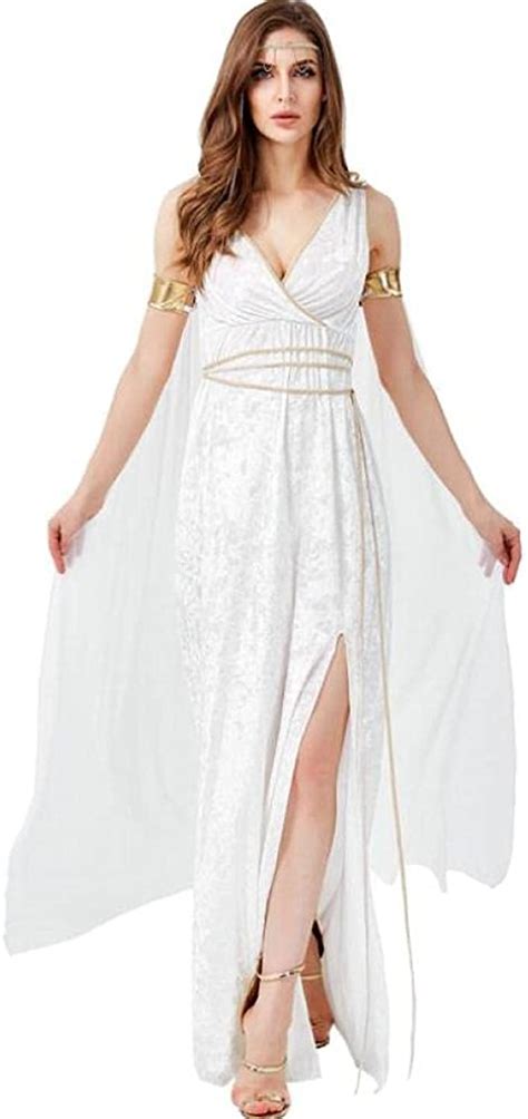 Uukr Bianco Sexy Dea Greca Costumi Adulto Donne Festa Di Carnevale Cleopatra Principessa Romana