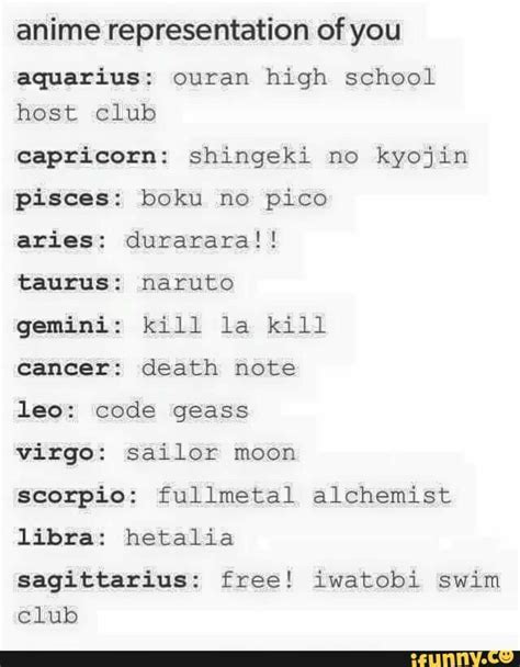 Anime Zodiacs ~ ~ Anime Zodiac Zodiac Signs Horoscope Zodiac