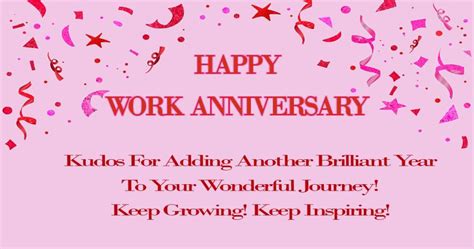 Happy Work Anniversary Wishes Quotes And Messages
