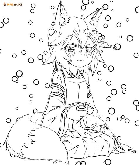 Aggregate More Than 105 Anime Fox Coloring Pages Super Hot 3tdesign