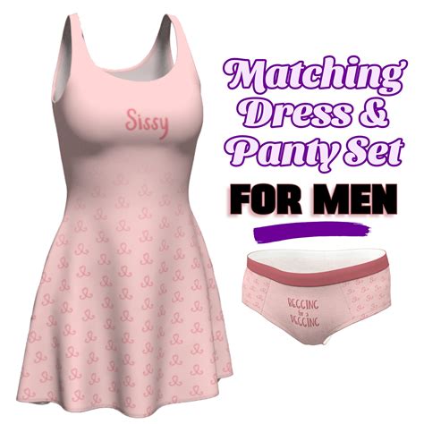 Sissy Dress And Begging For A Pegging Sissy Panty Set For Men Etsy Ireland