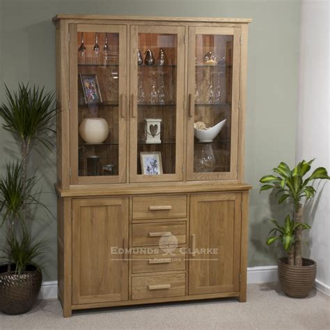 Bury Solid Oak Corner Display Unit Edmunds And Clarke Furniture Ltd