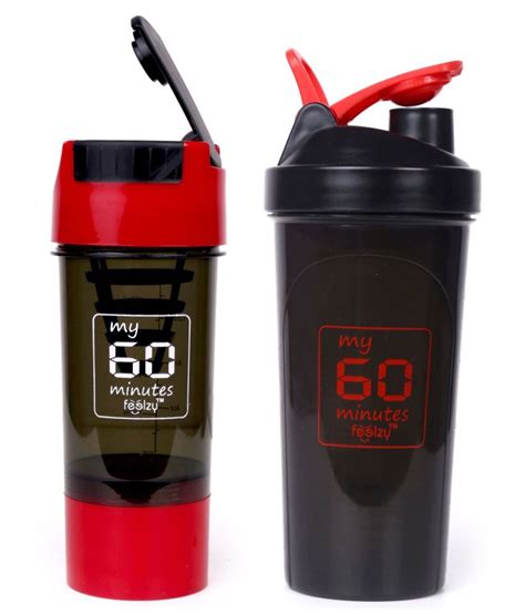 Foolzy My 60 Minutes Workout Gym Shaker Bottle Cup 700ml 500ml Pack Of 2 Buy Foolzy My 60