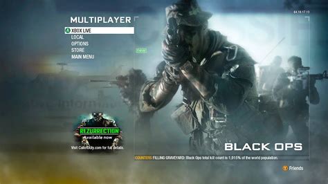Call Of Duty Black Ops Multiplayer Menu Theme Youtube