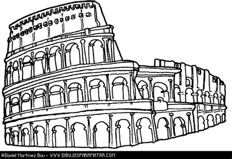 Coliseo romano dibujo para colorear. Coliseo romano para colorear - Imagui