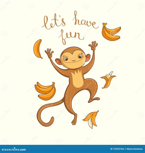 Let S Have Fun Vector Illustration Stock Vector Illustration Of Hand