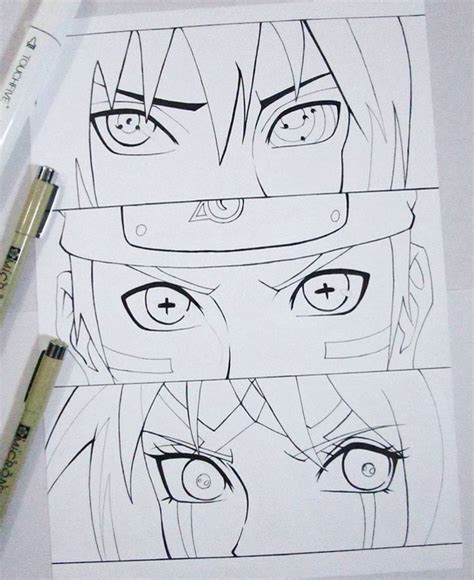 Пин от пользователя Brain на доске Naruto Рисовать Нарисовать лица Рисовательные проекты