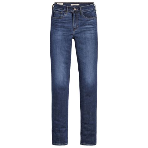 Levis Womens 724 High Rise Straight Jeans Carbon Dust