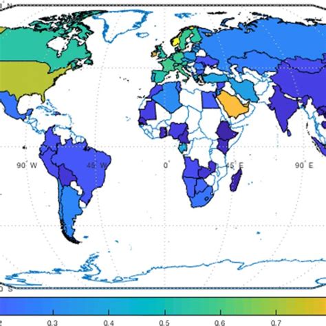 World Map Of Real Gdp Per Capita Download Scientific Diagram