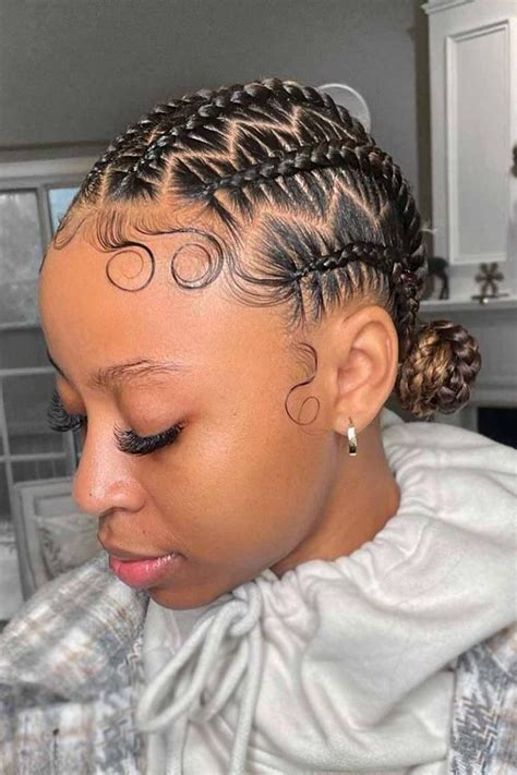 Feed In Braids Hairstyles Braided Cornrow Hairstyles Box Braids