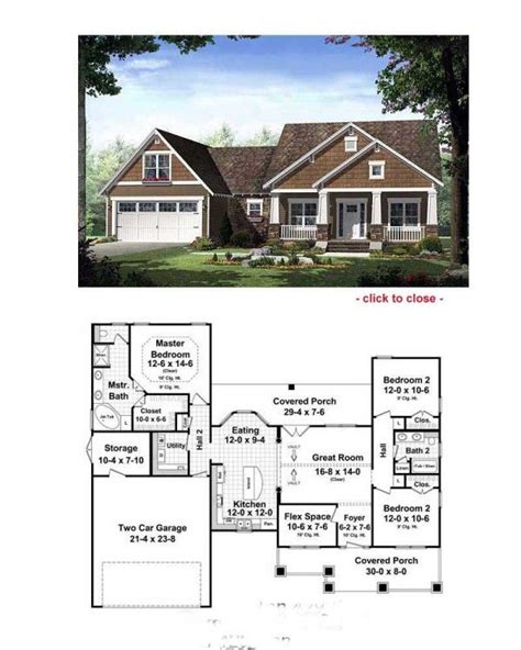 Craftsman Bungalow House Plans Usually Include A Wide Front