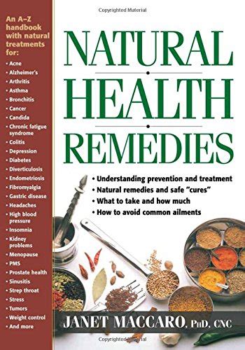 Natural Health Remedies An A Z Handbook With Natural Treatments