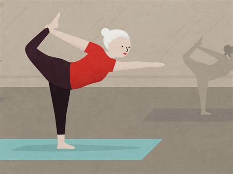 Yoga Granny By Kara Basabe On Dribbble