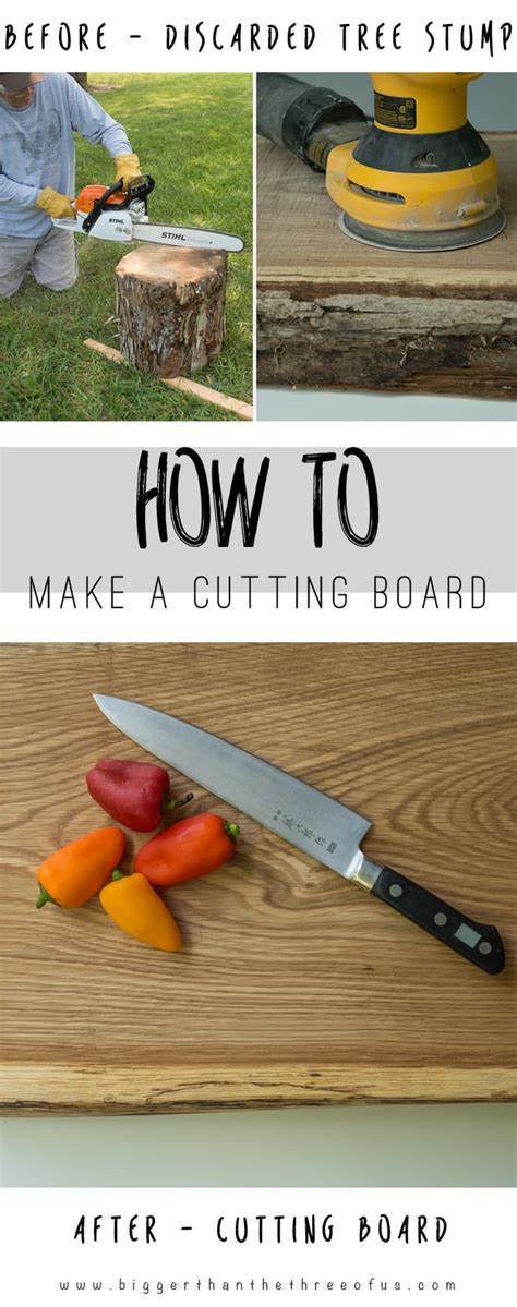 How To Make A Cutting Board Out Of A Tree Stump