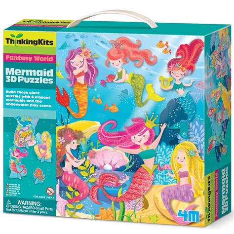 4m Thinking Kits 3d Puzzle Mermaid Holdson Puzzle Store Nz