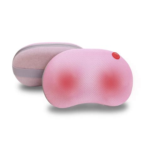 ITSU 御手の物 迷你溫熱按摩枕 IS-0113 (粉紅色紫色) 6個平滑按摩頭自動變換方向 15分鐘自動關閉功能 溫熱療理 有效舒缓肌肉