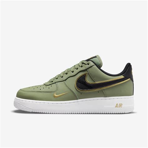 Nike Air Force 1 07 Lv8 Double Swoosh Oil Green Gold Da8481 300 More