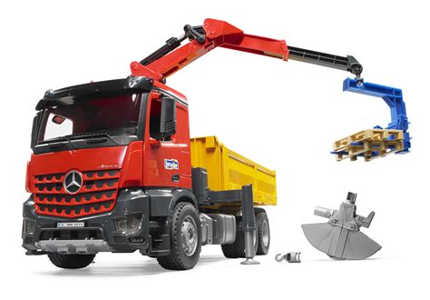 Buy Bruder Mb Arocs Construction Truck With Crane And Accessories