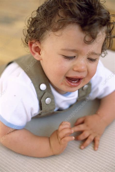 Crying Baby Boy Stock Image F0011724 Science Photo Library