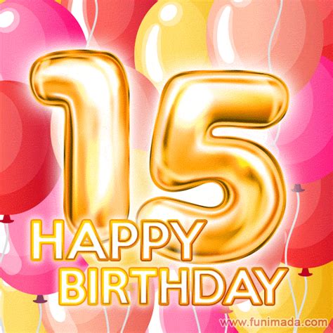 Happy 15th Birthday Animated S Download On 7e9
