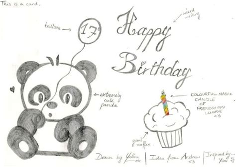 Panda Birthday Card By Kaydeeyaleni On Deviantart