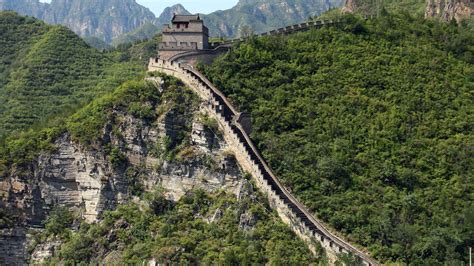 Landscape Nature Great Wall Of China Forest China