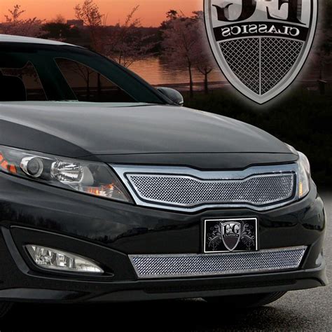 Eandg Classics® Kia Optima Sedan 2011 2 Pc Polished Fine Mesh Grille