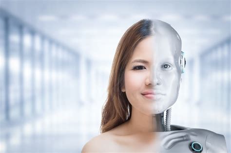 Premium Photo Cyborg Woman Or Cyborg Girl Concept With Robot Inside Human