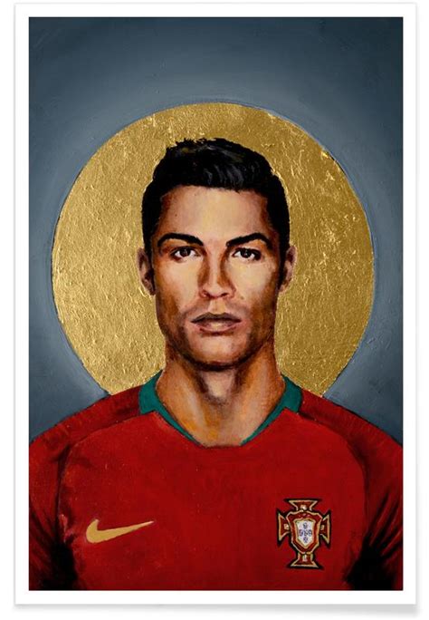 Football Icon Cristiano Ronaldo Póster Juniqe