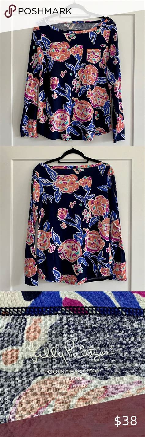 Lilly Pulitzer Long Sleeve Top Long Sleeve Tops Clothes Design
