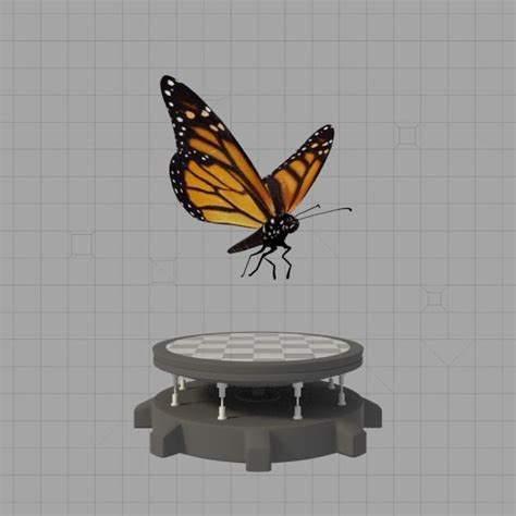 3d Model Monarch Butterfly Vr Ar Low Poly Rigged Animated Cgtrader